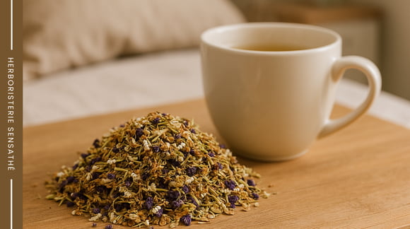 Tisane contre la toux nocturne et irritative - Herboristerie Sensathé Tisane contre la toux nocturne et irritative - Herboristerie Sensathé